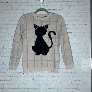 Stella McCartney Black Cat Sweater Size Medium